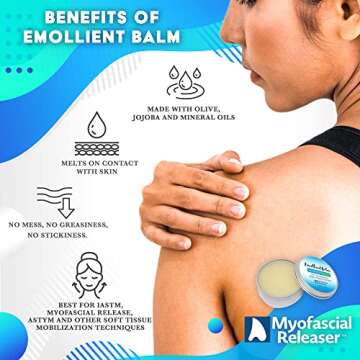 Myofascial Releaser Ellipse Pro Muscle Scraper Tool - Patented Massage Grade Body Gua Sha Stainless Steel - Fascia Massage Guasha Tool - Metal Scraping Tool Physical Therapy IASTM Massage Tool