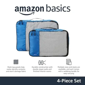 Travel Smart with Amazon Basics Packing Cube Set