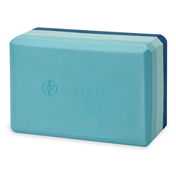 Gaiam Yoga Block - Supportive Latex-Free EVA Foam Non-Slip Surface for Enhanced Stability