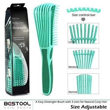 BESTOOL Detangling Brush for Curly Hair, Pain-Free Use