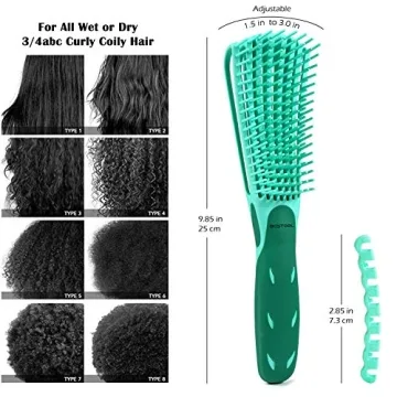 BESTOOL Detangling Brush for Curly Hair, Pain-Free Use
