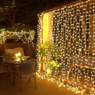 JMEXSUSS 300 LED Remote Control Curtain Lights for All Occasions