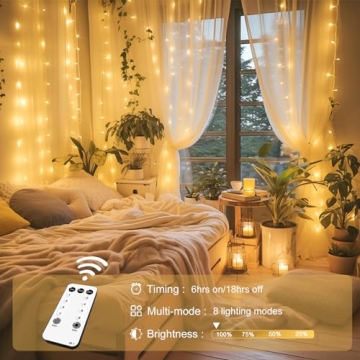 JMEXSUSS 300 LED Remote Control Curtain Lights for All Occasions
