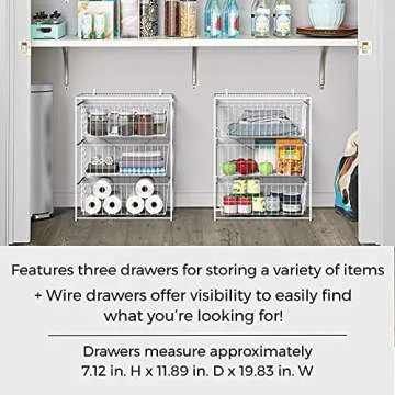 ClosetMaid 3 Drawer Organizer for Home Storage Solution
