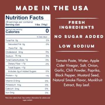 Yo Mama's Foods Keto Barbecue BBQ Sauce – (Pack of 2) - Vegan, No Sugar Added, Low Carb, Low Sodium, Gluten Free, Paleo, and Made with Whole Non-GMO Tomatoes!