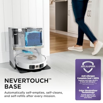 Shark Stratos Robot Vacuum & Mop with NeverTouch Base