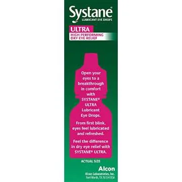 Systane Ultra Lubricant Eye Drops, Artificial Tears for Dry Eye, Twin Pack, 10-mL Each