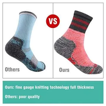 FEIDEER Women's Hiking Walking Socks for Outdoor Fun
