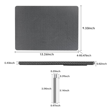 Weilianda Swivel Tray Table for Home Theater Seating