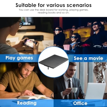 Weilianda Swivel Tray Table for Home Theater Seating