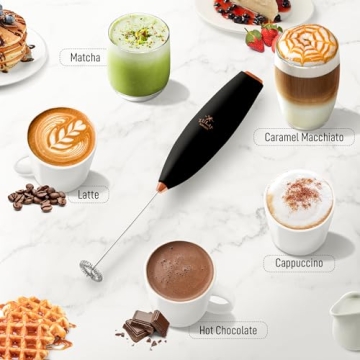 Zulay Kitchen Milk Frother Wand - Easy-Clean & Versatile