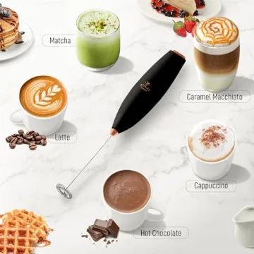 Zulay Kitchen Milk Frother Wand - Easy-Clean & Versatile