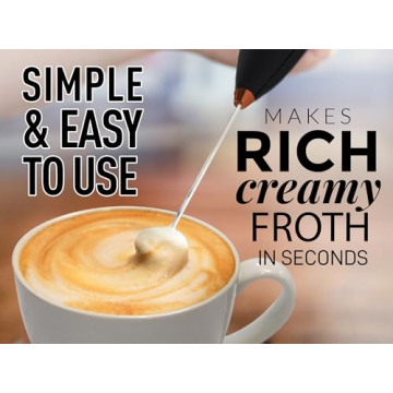 Zulay Kitchen Milk Frother Wand - Easy-Clean & Versatile