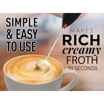 Zulay Kitchen Milk Frother Wand - Easy-Clean & Versatile