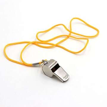 Stainless Steel Coach’s Whistle Set for Sports Events
