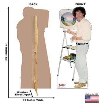 Bob Ross Life Size Cardboard Cutout Standup - Cheerful Décor for Celebrations and Fandoms
