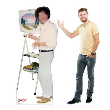 Bob Ross Life Size Cardboard Cutout for Art Lovers