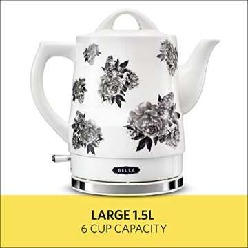 Buy BELLA 1.5L Electric Ceramic Tea Kettle - Fast & Safe