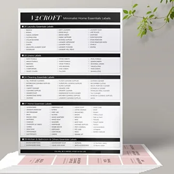 144 PCS Minimalist Laundry Room Labels | v2croft