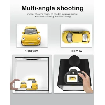 PULUZ 12x12 Dimmable LED Light Box Photography Kit with Backdrops