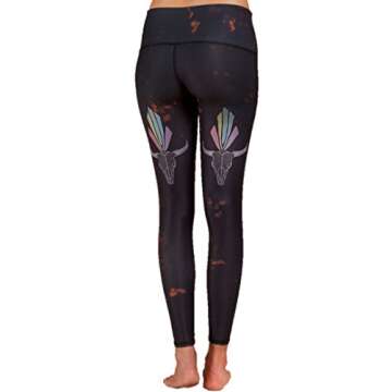 teeki Buffalo Princess Hot Pants Leggings for Women, USA Made Sustainable Eco Luxury Activewear Quick Dry - X-Small Black