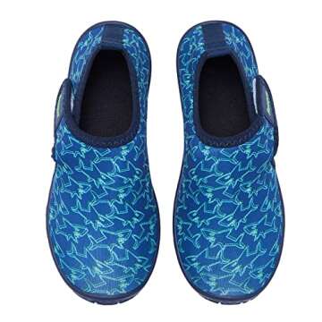 Racqua Toddler Girls Boys Quick Dry Slip-On Water Shoes Swim Beach Non-Slip Sport Shoes Outdoor Water Park Aqua Shoes Cute Toddler Blue Shark 8.5