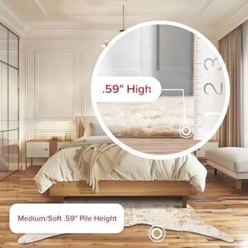 nuLOOM Iraida Animal Print Shaped 5x7 Area Rug for Living Room Bedroom Dining Room Kitchen, Gold/Off White