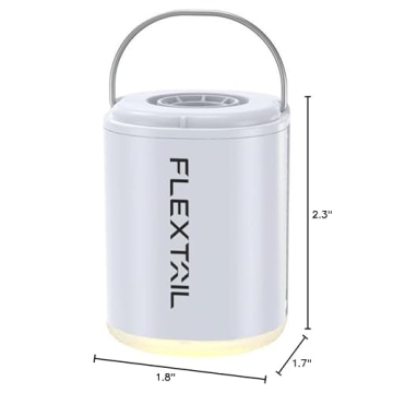 FLEXTAILGEAR Portable Air Pump with Lantern for Camping