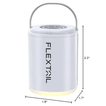FLEXTAILGEAR Portable Air Pump with Lantern for Camping