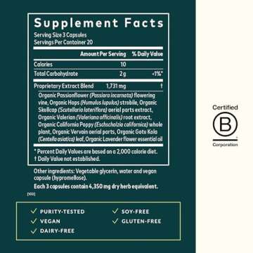 Gaia Herbs Sound Sleep - Natural Sleep Support to Promote Calm & Relaxation - with Valerian Root, Pa...