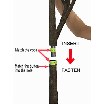 BESAMENATURE 4-Feet RTA Artificial Fiddle Leaf Fig Tree, Potted Artificial Plant for Home Decor, Green