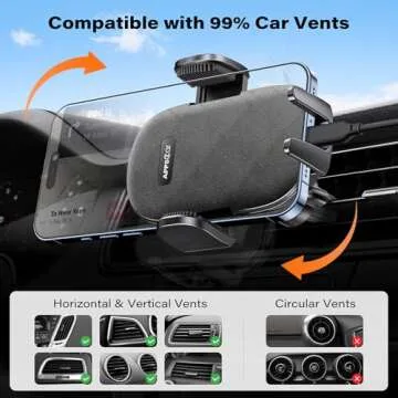 APPS2Car Suction Cup Phone Mount for Safe Driving