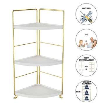 Stylish 3-Tier Kitchen Spice Rack Organizer for Home