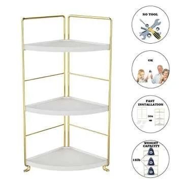 Stylish 3-Tier Kitchen Spice Rack Organizer for Home