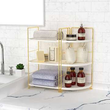 Stylish 3-Tier Kitchen Spice Rack Organizer for Home
