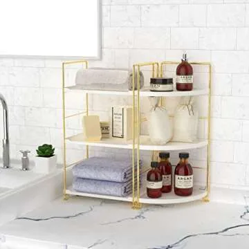 Stylish 3-Tier Kitchen Spice Rack Organizer for Home