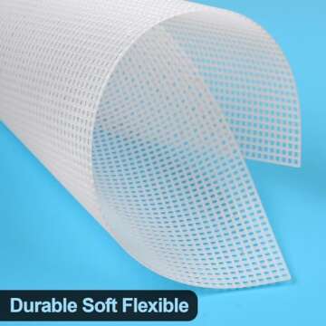 Phinus 7-Piece Plastic Canvas Sheets for Creative DIY Projects