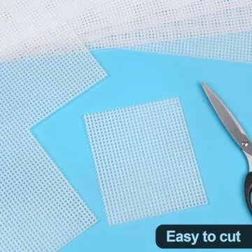 Phinus 7-Piece Plastic Canvas Sheets for Creative DIY Projects