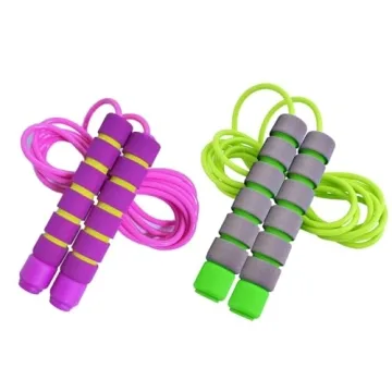 Jump Rope for Kids - Adjustable Soft Skipping Rope with Skin-Friendly Foam Handles for Kids, Boys, G...