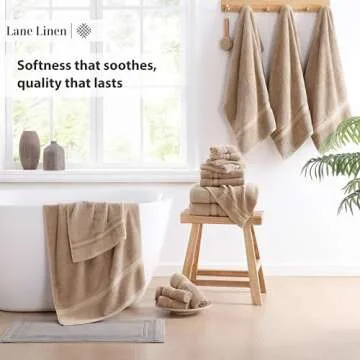 LANE LINEN 18-Piece Luxury Bath Towel Set - Taupe