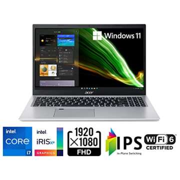 Acer Aspire 5 A515-56-702V Laptop | Intel i7 | 15.6" Full HD IPS | 16GB DDR4 | 512GB SSD | WiFi 6 | ...