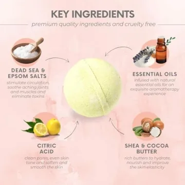 Levitural Bath Bombs - Organic Spa Fizzies for Relaxation