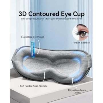 Weighted Eye Sleep Mask - Blackout & Cozy Rest