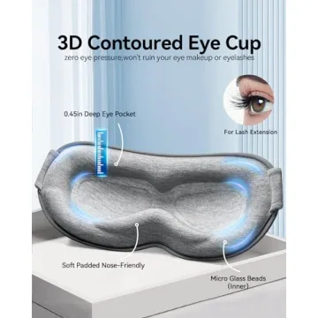 Weighted Eye Sleep Mask - Blackout & Cozy Rest