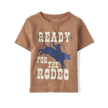 The Children's Place Baby Toddler Boys Graphic T-Shirt, Ready for The Rodeo