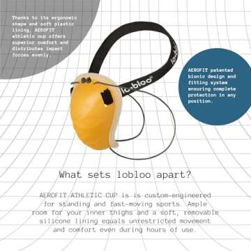 lobloo Aerofit Athletic Groin Cup for Young Athletes