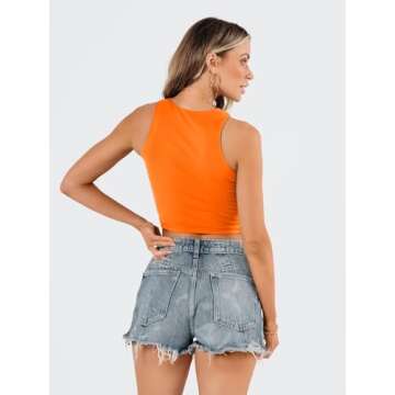 Stylish EFAN Sleeveless High Neck Crop Top for Women