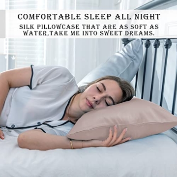 Mulberry Silk Pillowcase Breathable Smooth Cooling Cover