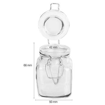 KAMOTA Glass Jars With Lids, 30 pack of 3.5 oz small glass jars for storage spice herbal condiments ...