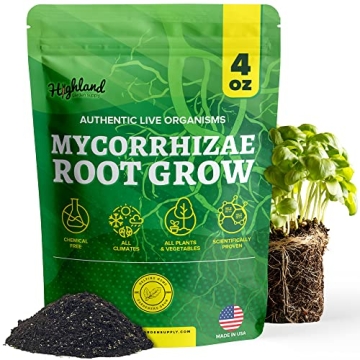 Highland Garden Supply Mycorrhizal Fungi Root Grow All Natural Mycorrhizae for Healthy Plants